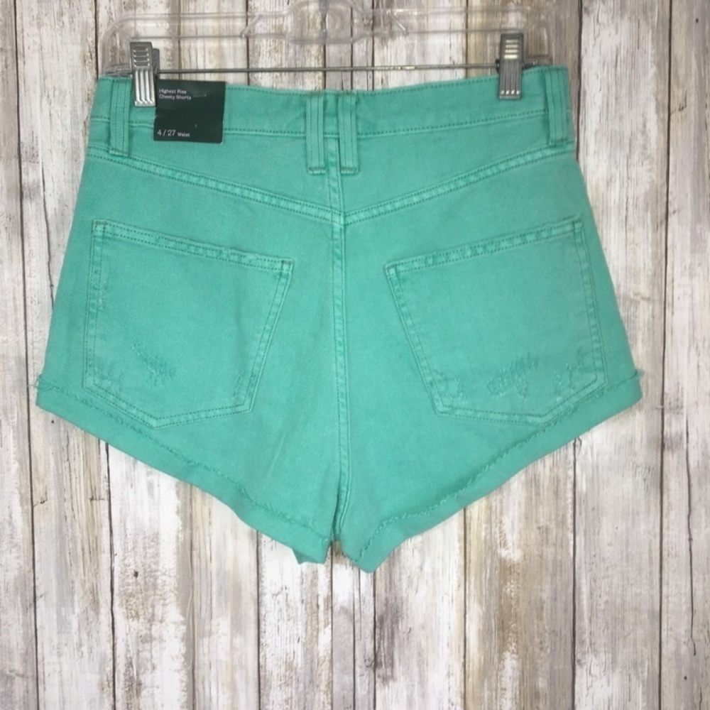 NWT Wild Fable Green High Rise Cheeky Shorts - Picture 3 of 4